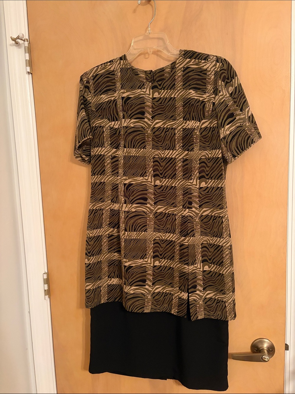 K.C. Spencer New York Women’s Short-Sleeve Patterned Dress